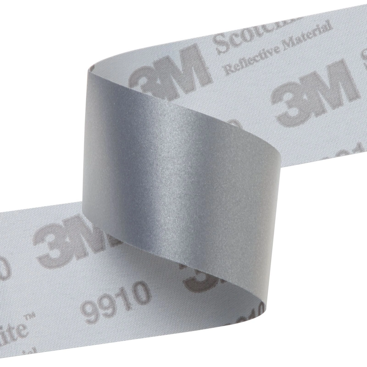 3m scotchlite reflective woven fabric 9910 silver mm m
