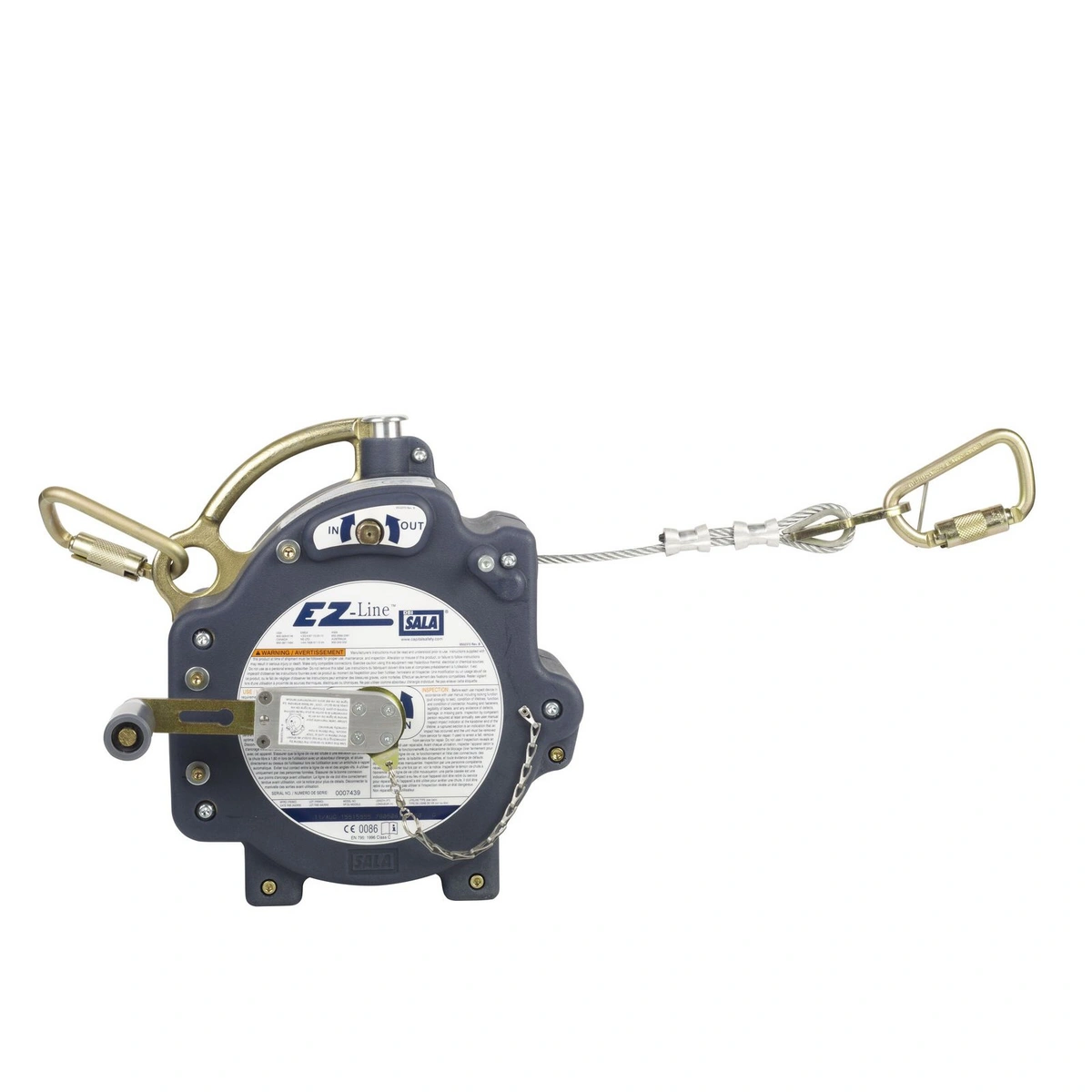 3m dbi-sala ez-line retractable horizontal lifeline wire cable system 18.3 m 7605061