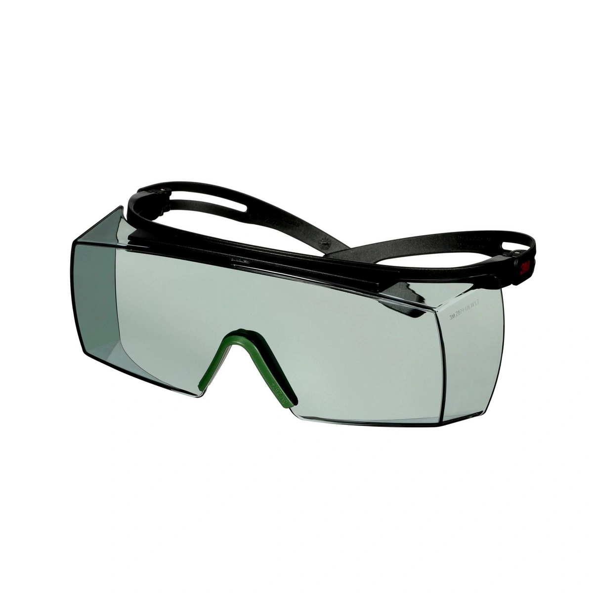 3m securefit 3700 overspectacles black temples anti-scratch ir 1.7 grey lens sf3717as-blk