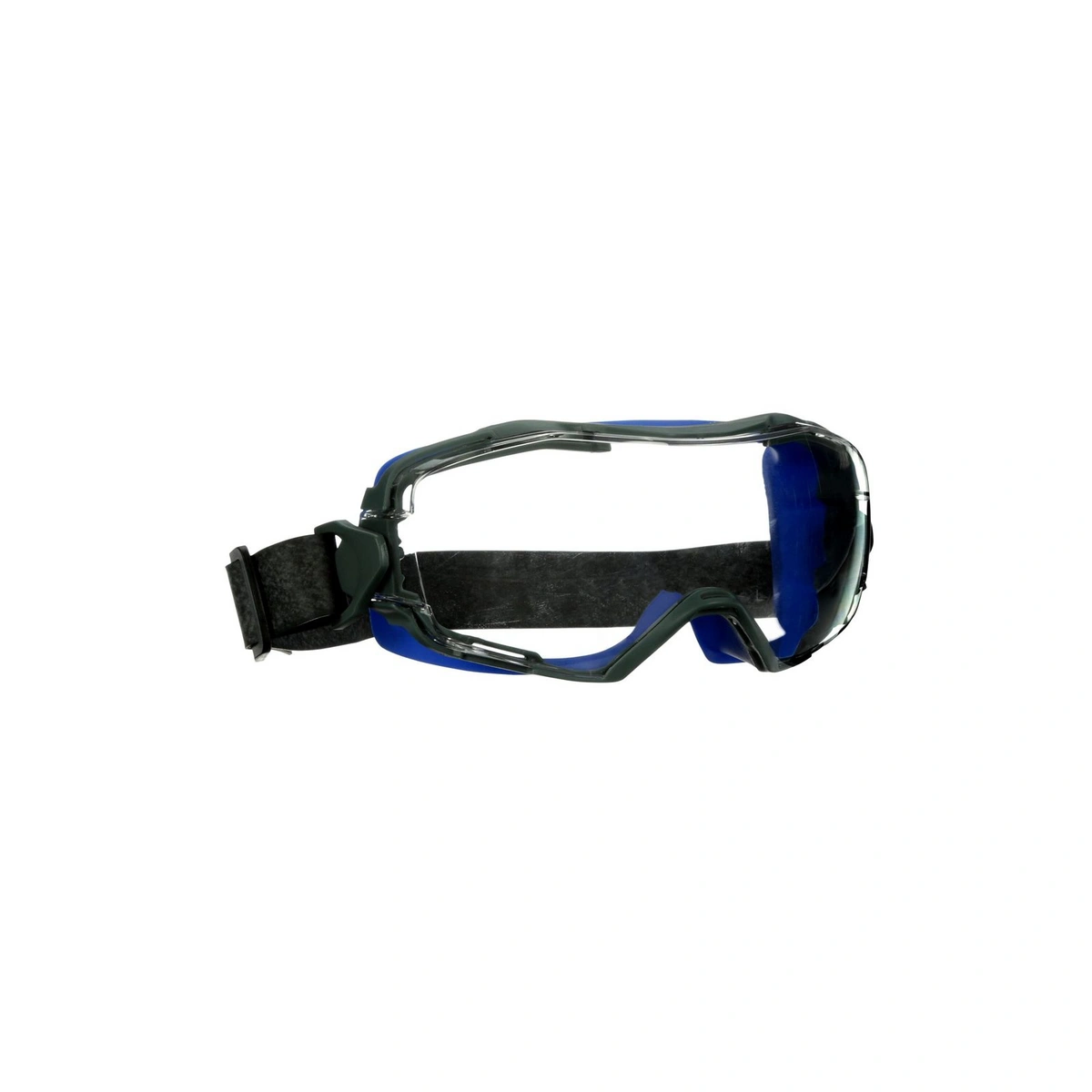 3m gogglegear 6000 safety goggles blue shroud neoprene strap scotchgard anti-fog anti-scratch coating k n clear lens