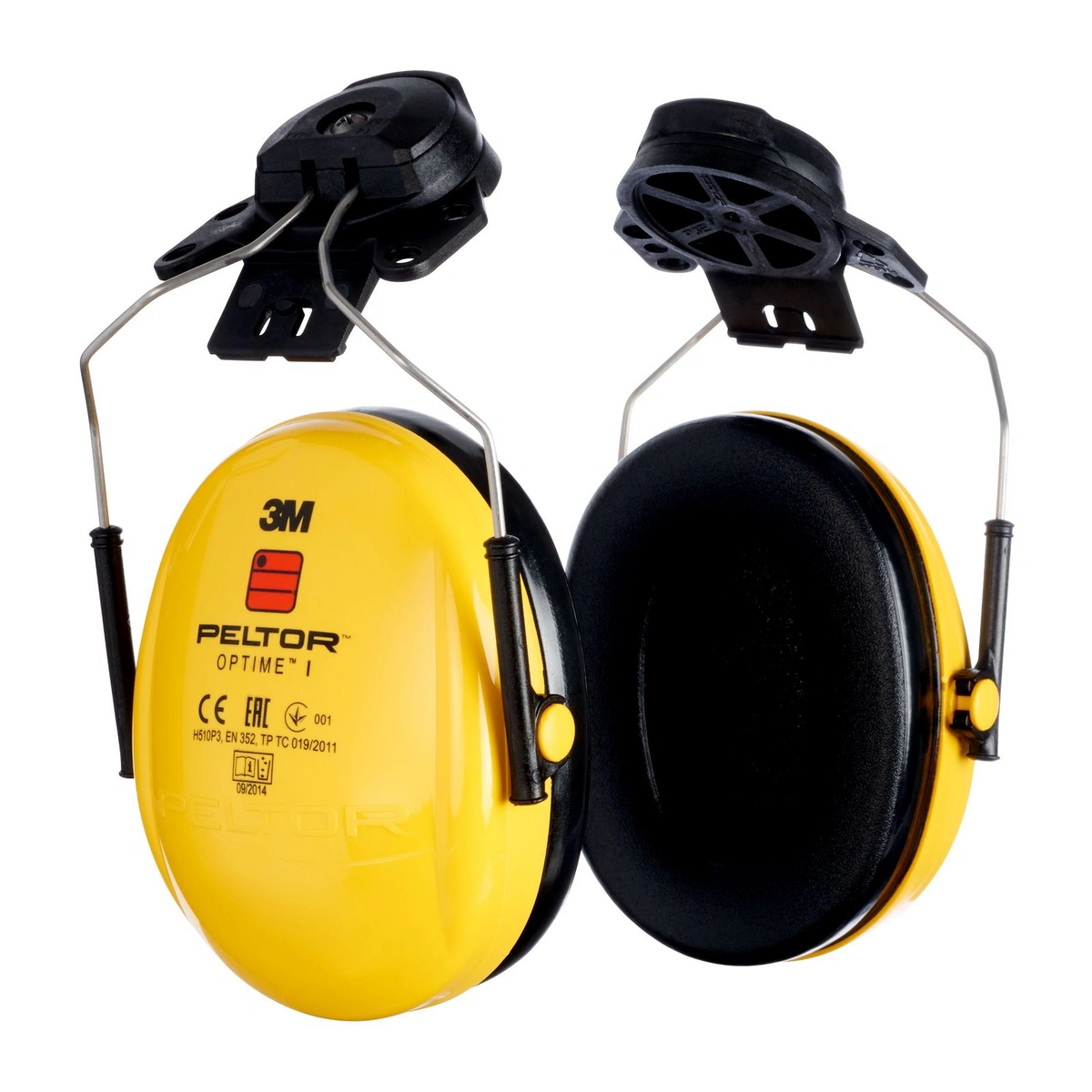 3m peltor optime i earmuffs yellow helmet mounted h510p3e-405-gu