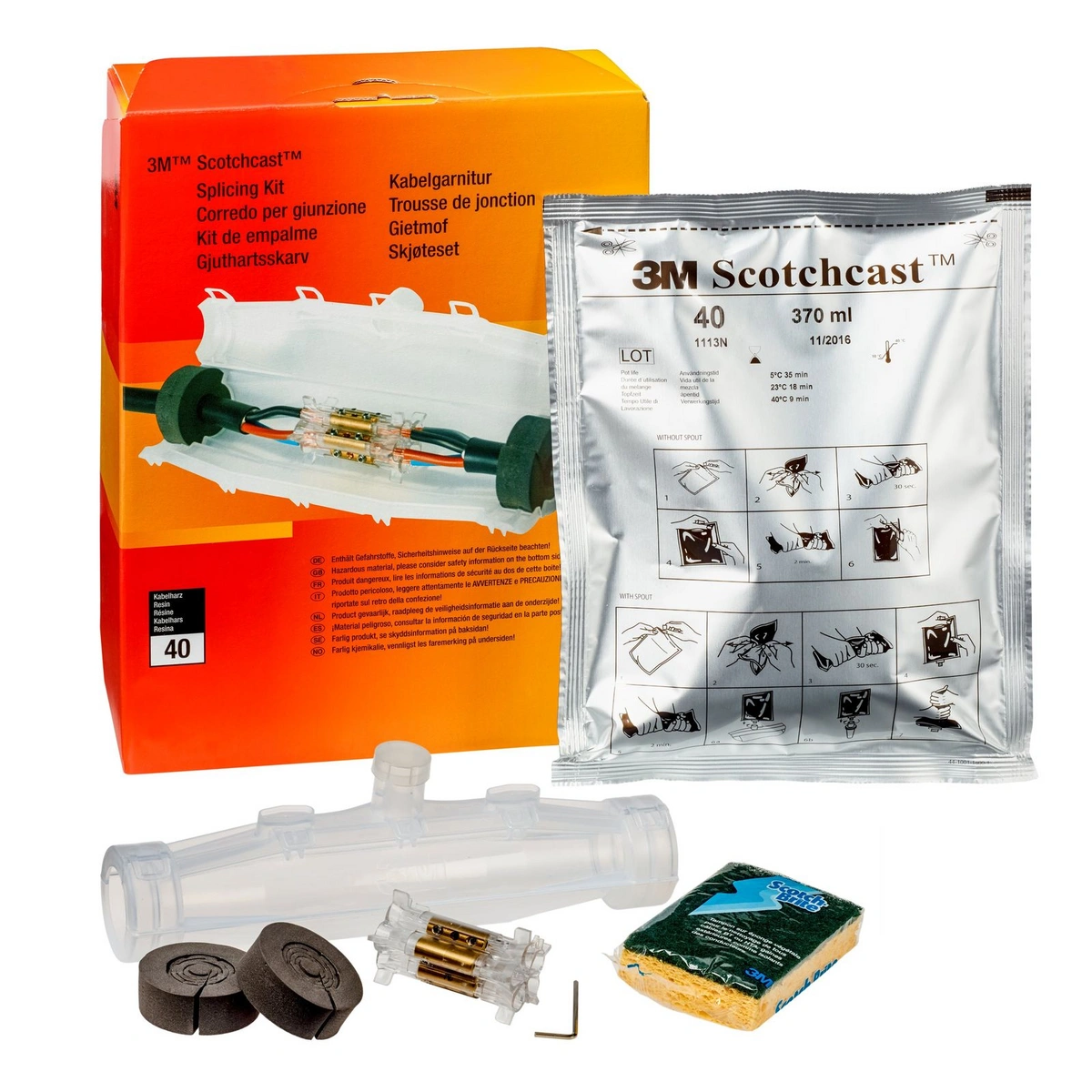 3m scotchcast resin joint kit series 92-nba size 1kv