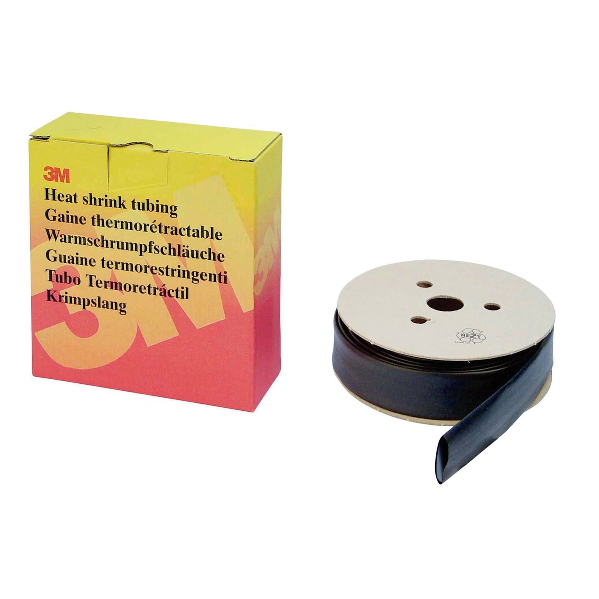 3m hsr heat shrink tubing polyolefin black mm m roll