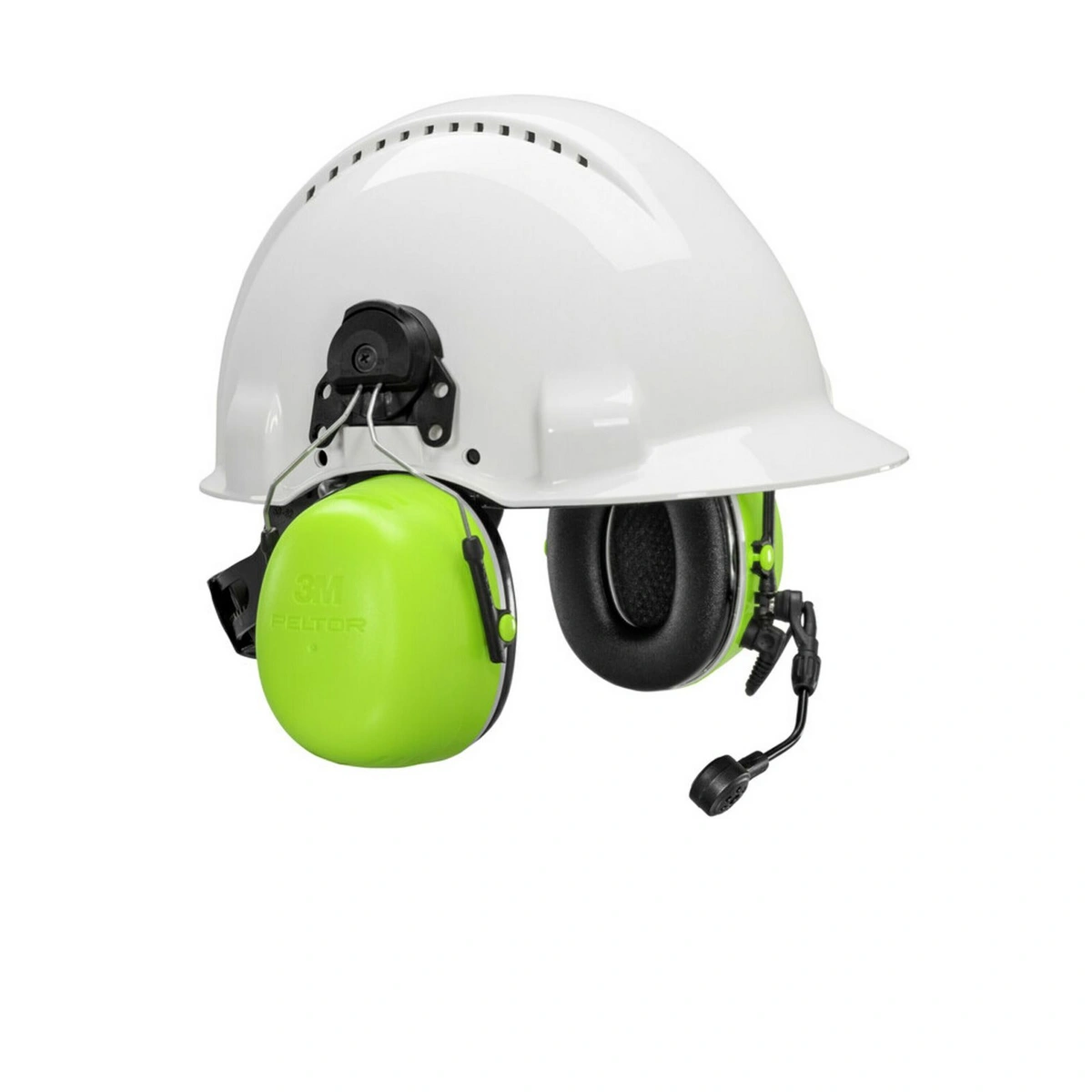 3m peltor ch-5 high attenuation headset 36 db hi-viz hard hat attached gb