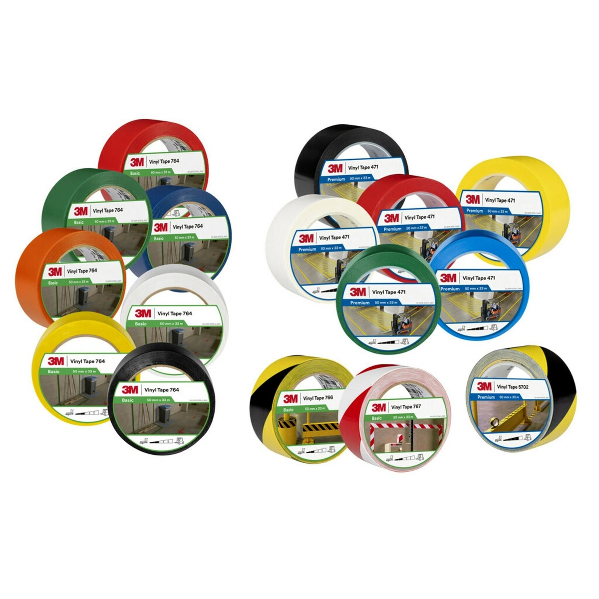 3m general purpose vinyl tape 764 50 mm 33 m 0.13